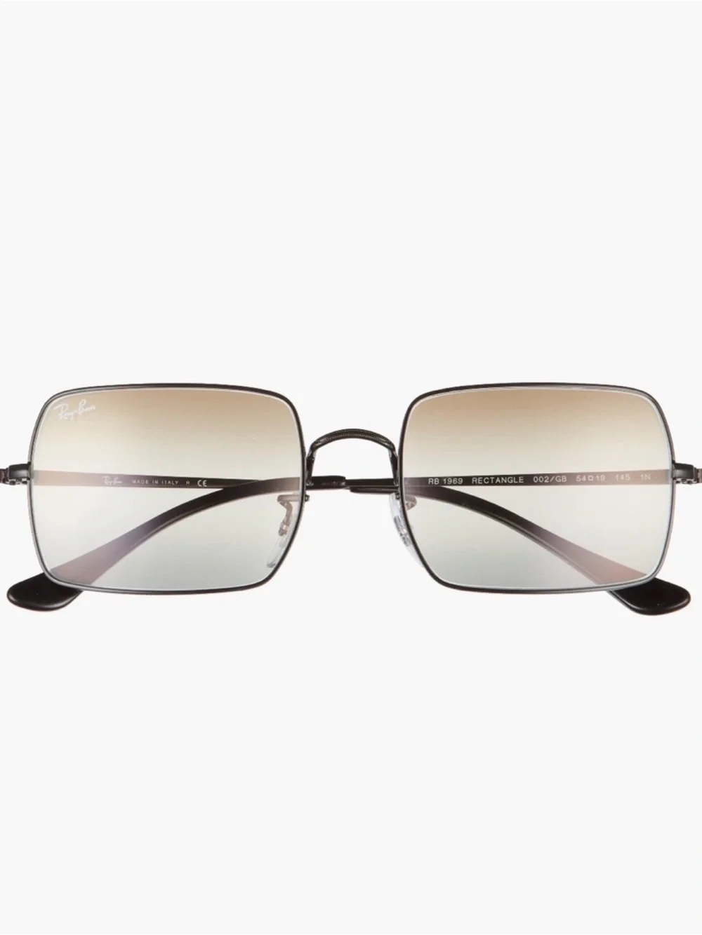 Ray-Ban 54mm Black Rectangular Sunglasses - New In Case - Reemoly